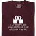 I Am Sorry, But Your Princess Is In Another Castle - Vista principal Camiseta Rojo Oscuro
