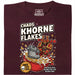 Chaos Khorne Flakes - Vue principale T-Shirt Rouge Foncé