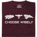 Choose Your Spaceship - Vue principale T-shirt Rouge foncé