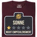Sole - Non Consigliato - Vista Principale T-Shirt Rosso Scuro