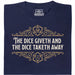 The Dice Giveth and the Dice Taketh Away - Vista principale T-shirt Blu Navy