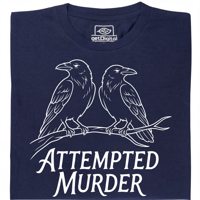 Attempted Murder - Vista principale T-shirt Blu Navy