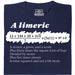A Limerick - Poema matematico con equazione - Vista principale T-shirt Blu Navy