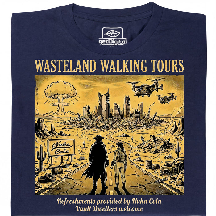 Wasteland Walking Tours - Main view T-Shirt Navy Blue
