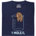 One Mole per Liter - Main view T-Shirt Navy Blue