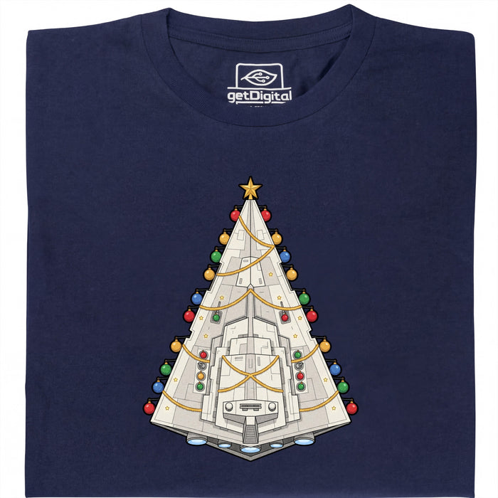 Destructeur de Sapins - Noël selon le décret impérial - Vue Principale T-Shirt Bleu Marine