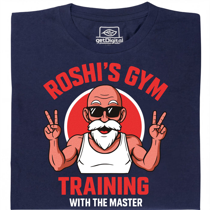 Training with the Master (Colourized) - Main View T-Shirt Navy Blue