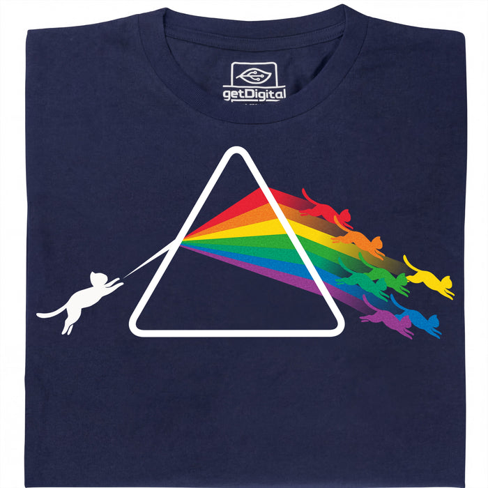 Dark Side of the Cat - Main view T-Shirt Navy Blue
