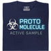 Protomolecule - Active Sample - Vista principal Camiseta Azul marino
