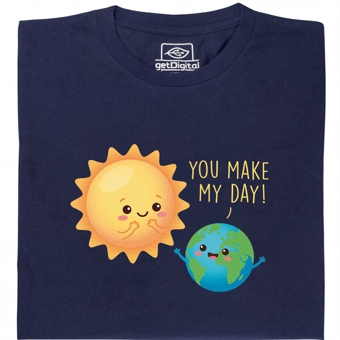 You Make My Day - Vista principal Camiseta Azul Marino