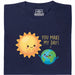 You Make My Day - Vista principal Camiseta Azul Marino