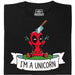 I'm a Unicorn - Vooraanzicht T-Shirt Zwart