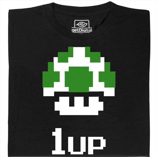Shroom UP - Hauptansicht T-Shirt Schwarz