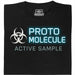 Protomolecule - Active Sample - Vista principal Camiseta Negro