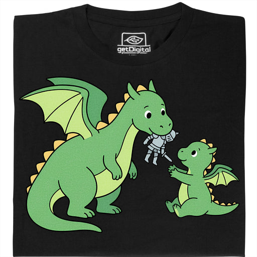 Dragon Parenting - Hauptansicht T-Shirt Schwarz