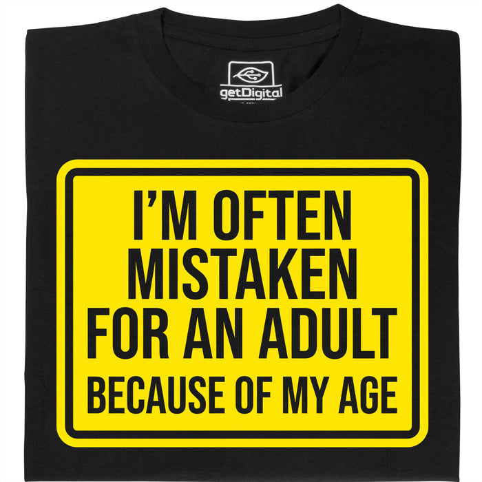 Mistaken For An Adult - Main view T-Shirt Black