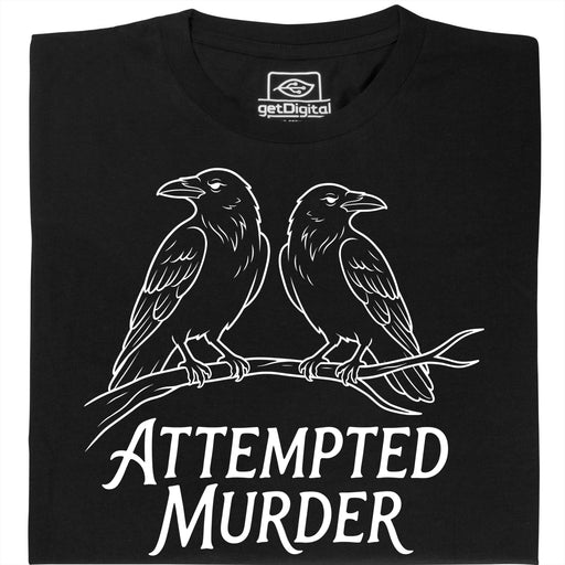 Attempted Murder - Vista principal Camiseta Negro
