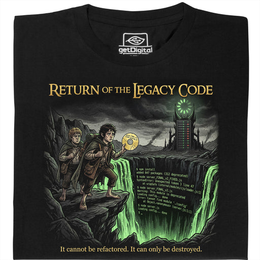 Return of the Legacy Code - Vista principal Camiseta Negro