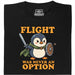 Standhafter Pinguin - Hauptansicht T-Shirt Schwarz