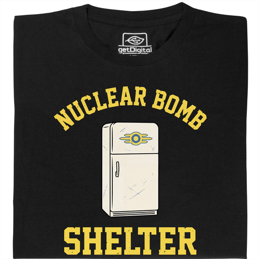 Nuclear Bomb Shelter Refrigerator - Main View T-Shirt Black