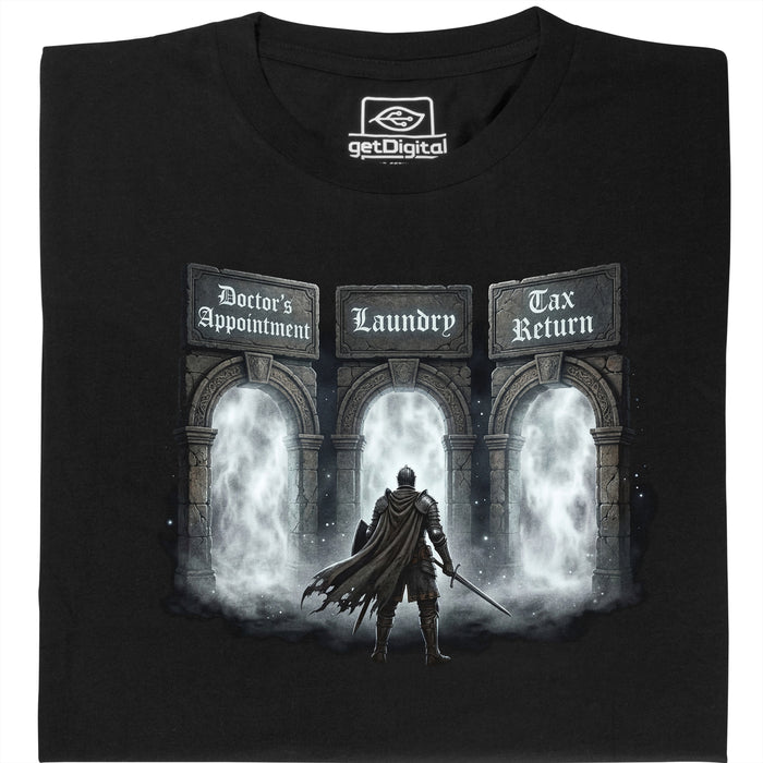 Adult Souls - Hauptansicht T-Shirt Schwarz