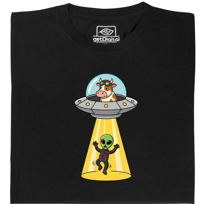 Revenge of the Cow - Vista principal Camiseta Negro