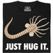 Just Hug It - Vista principal Camiseta Negro