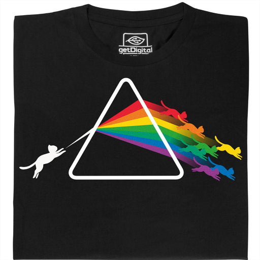 Dark Side of the Cat  - Hauptansicht T-Shirt Schwarz