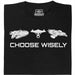 Choose Your Spaceship - Vue principale T-shirt Noir