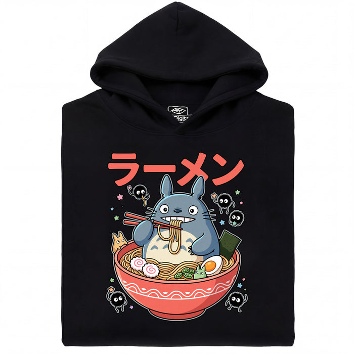 Ramen de l'Esprit de la Forêt - Vue principale Sweat-shirt Noir