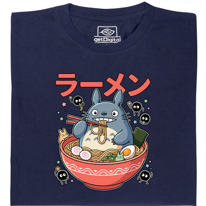 Ramen de l'Esprit de la Forêt - Vue principale T-Shirt Bleu marine