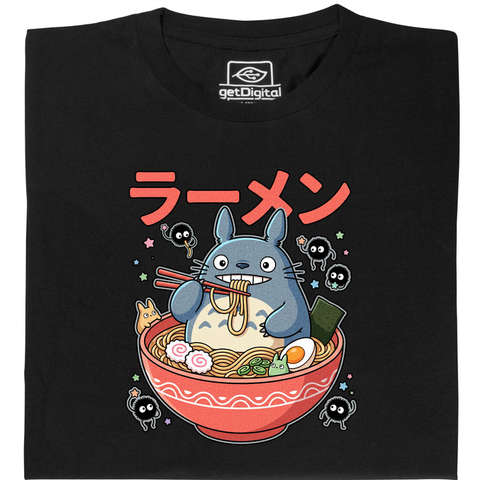 Ramen de l'Esprit de la Forêt - Vue principale T-Shirt Noir