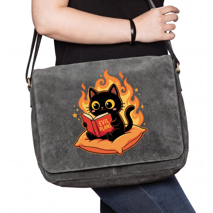 Black Cat Reading "Evil Plans" - Evil Plans with Style - Bag