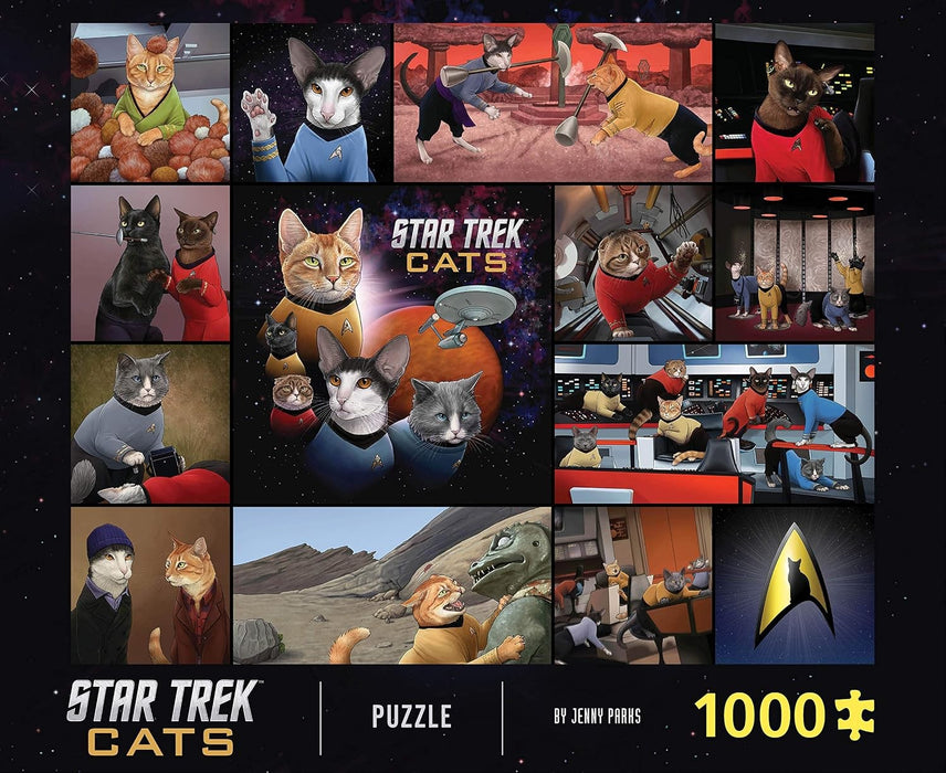 Star Trek Chats Puzzle 1000 Pièces - Les Chats de l'Espace