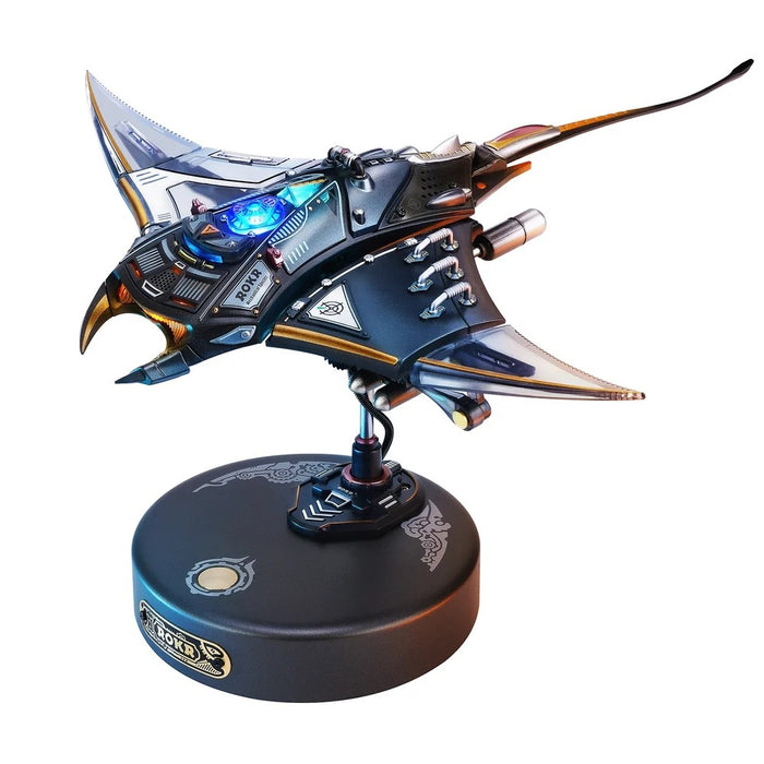 Kit de Construcción Electrónico 3D de Mantarraya Mecánica con Iluminación