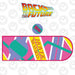 Set Tappetino da Scrivania XL &amp; Sottobicchiere Back to the Future Hoverboard