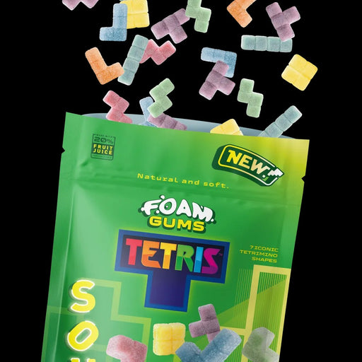 Fandom Snacks Foam Gums Tetris (Ácido) – 125g Gominolas de Frutas