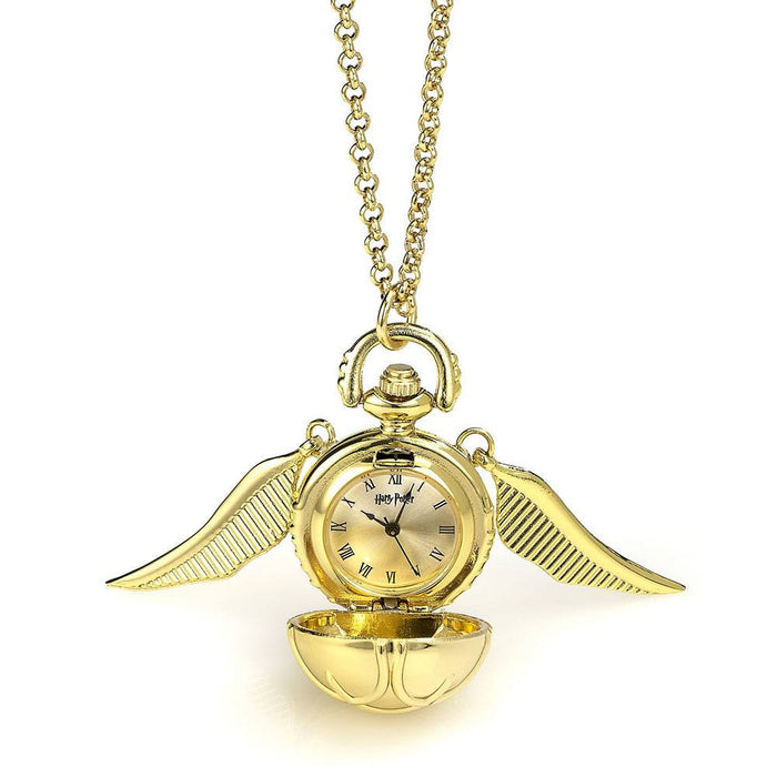 Collar Harry Potter Snitch Dorada con reloj