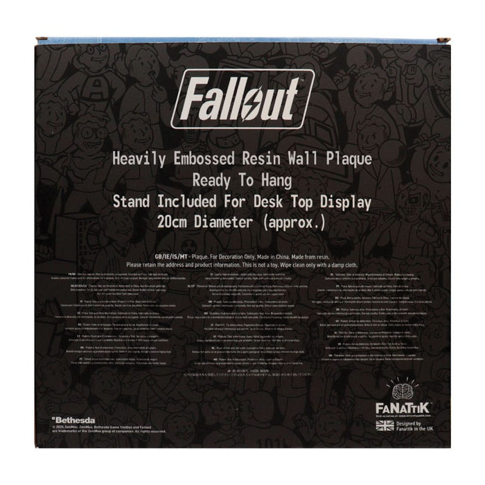 Placa de resina Fallout Vault Boy (Surface Never, Vault Forever)