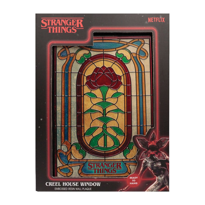 Plaque murale vitrail de la maison Creel Stranger Things