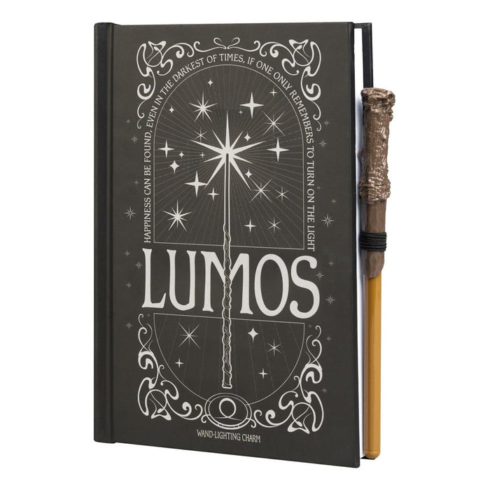 Carnet Harry Potter Lumos avec baguette