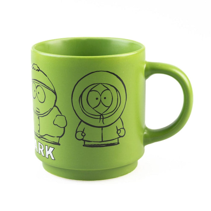 South Park Mokkenset (4 stapelbare keramieken mokken met standaard)