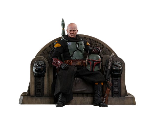 Figurine Star Wars The Mandalorian Boba Fett avec Trône 1:6 Special Edition