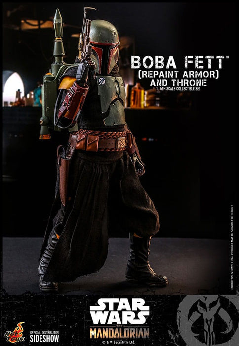 Figurine Star Wars The Mandalorian Boba Fett avec Trône 1:6 Special Edition