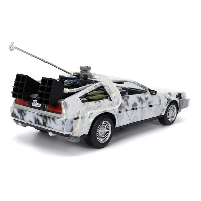 Regreso al futuro coche a escala DeLorean (edición Frost)