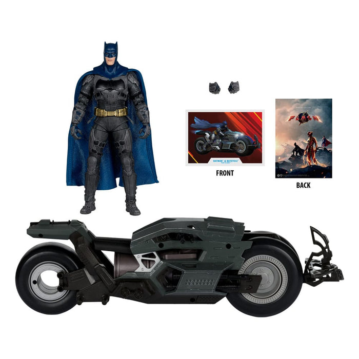 Batman met Batcycle uit The Flash