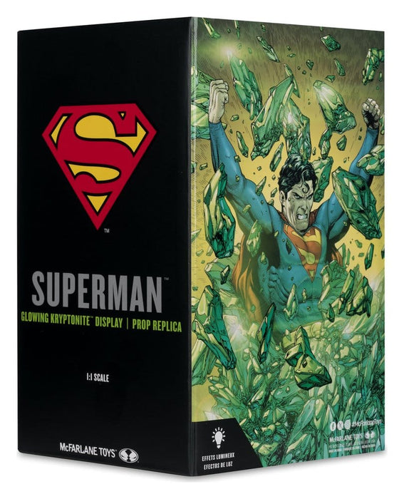 Réplica de kriptonita de Superman con luz