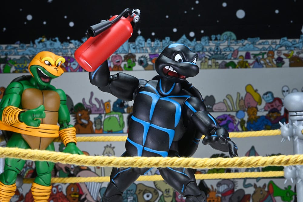 Teenage Mutant Ninja Turtles Stump Wrestling Confezione da 4 Action Figure (Archie Comics)