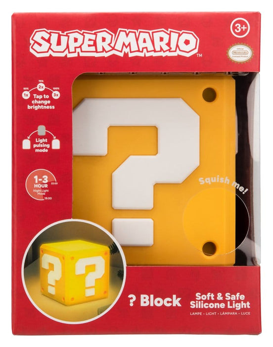 Lámpara de silicona Super Mario Bloque de interrogación