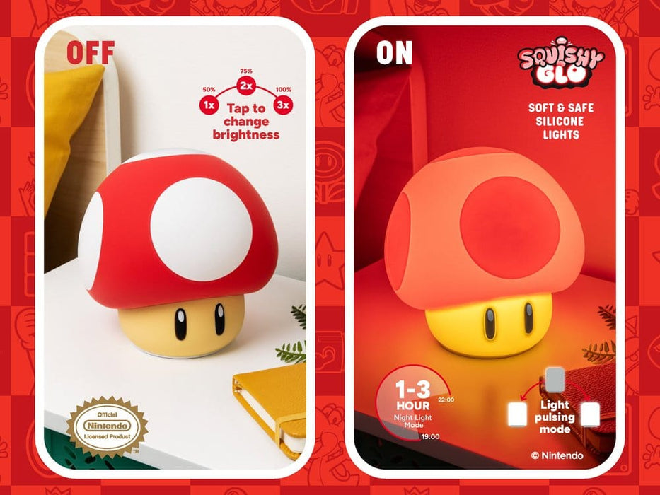 Lampada in silicone Super Mario Super Fungo